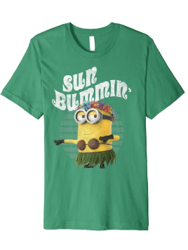 Despicable Me Minions Bob Sun Bummin Hula Premium T-Shirt