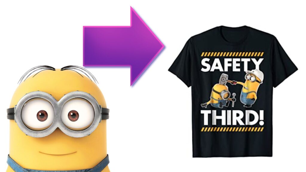 Despicable Me Minions Safety Third Graphic T-Shirt