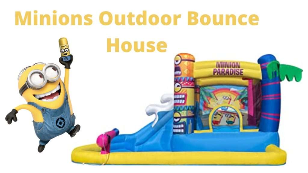 Minions Outdoor Bounce House Water Slide 