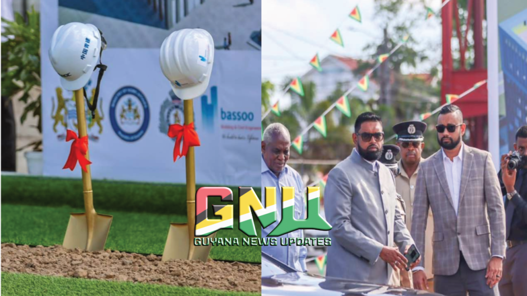 President Dr. Mohamed Irfaan Ali Breaks Ground for US$28 Million Brickdam Police Station 'A' Division Headquarters