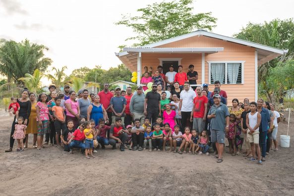 Guyanas Oldest CitizenReceives New Home from MR Mohamed