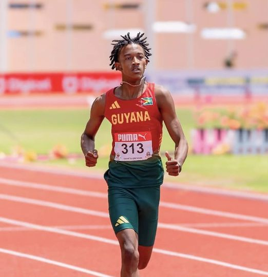 Guyanese Athlete Kaidon Persaud Secures Second Place in CARIFTA Games Boys U17 800m Finals
