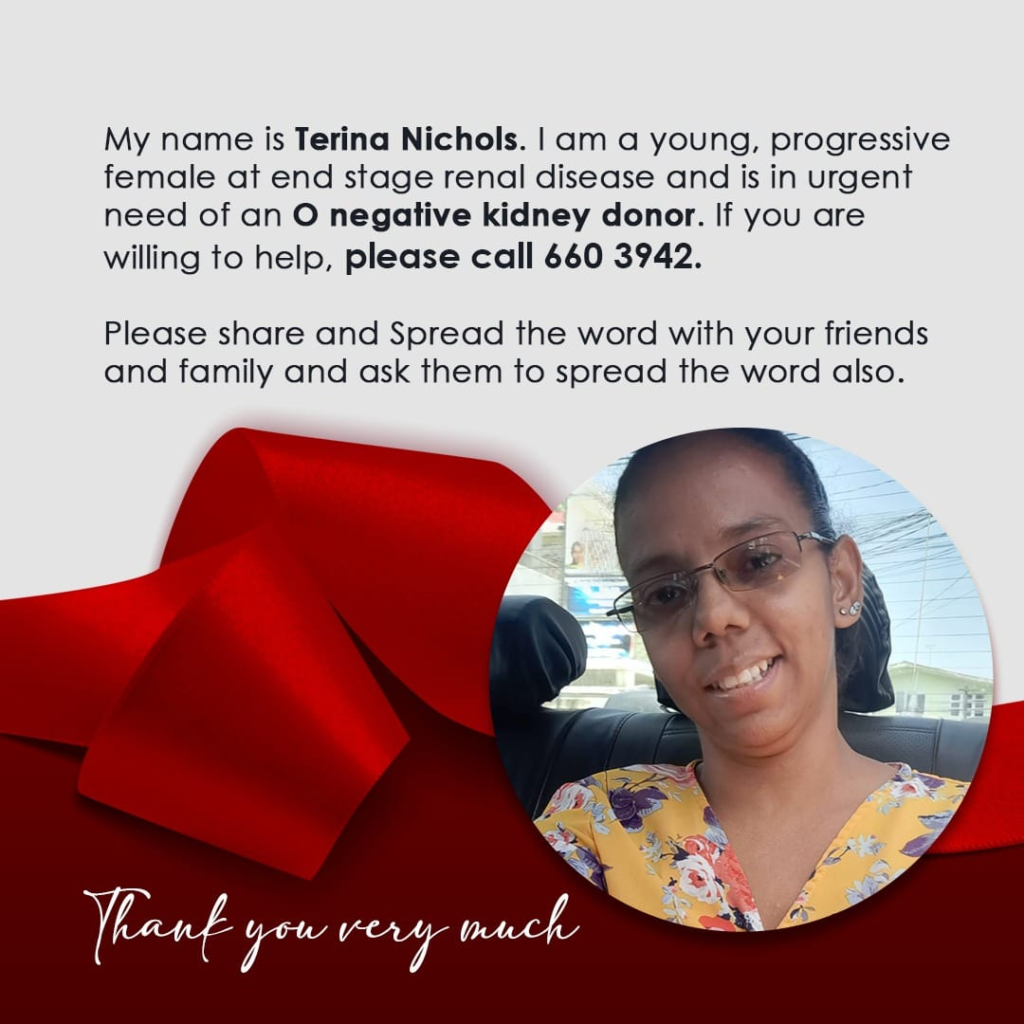 Urgent Appeal for Kidney Donor Terina Nichols in Desperate Need