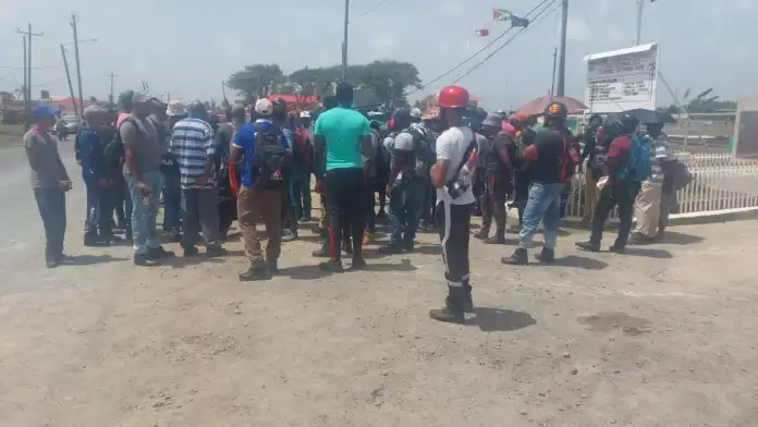 Protest Erupts at GuySuCo Rosehall Estate Over Unpaid Bonus