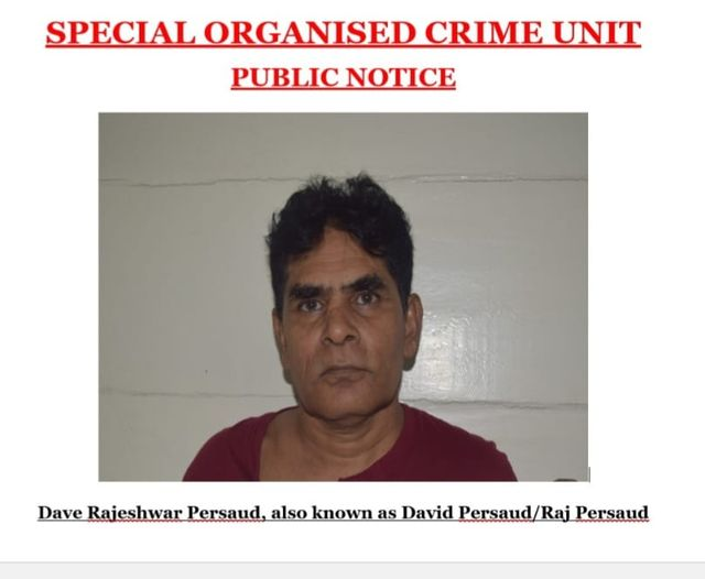 Arrest of Dave Rajeshwar Persaud by SOCU